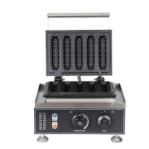 Gaufrier à bulles pour Hot-Dog 5 pièces 1500W, <span class=keywords><strong>machine</strong></span> à gaufres/snack en acier inoxydable - Product Image 4