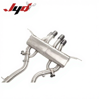 Tuyaux d'échappement Catback en acier inoxydable pour BMW M3 M4 G80 G82 3.0T 2021-2023, silencieux avec valves, quatre sorties noires pointues, son de voiture de sport