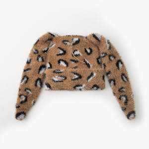 Mũ Beanie màu đỏ với Tai Mùa thu và mùa đông mới phát hiện beo in Mũ Dài Tai ấm áp thời trang chồn sang trọng mũ dệt kim - Product Image 4