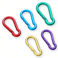 Sécurité Heavy Duty M4-6 304 Mousqueton En Acier Inoxydable Gourde Forme Vis Ressort Crochet Argent Petit Crochet En Métal