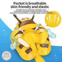 Swimbobo Bouée de natation pour bébé en forme d'abeille mignonne, jouet aquatique gonflable en PVC, anneau de natation pour enfants, jouet de piscine pour bébés