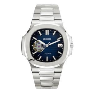 Reloj de Lujo con Movimiento Mecánico NH38, Esfera Hueca de 41 mm, Correa de Acero Inoxidable y Pantalla con Agujas - Product Image 4