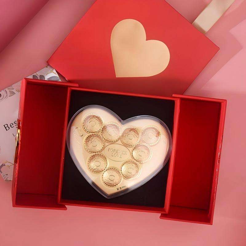 Chocolate heart-shaped cookie