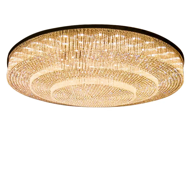Crystal Lamp Living Room Lamp Rotunda Ceiling Lamp Modern Light Luxury Golden International Lighting Crystal Chandelier