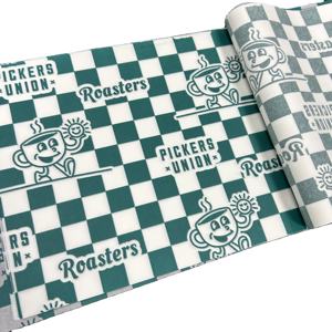 Food Wrapping Paper Custom Printed Recyclable Greaseproof Wax Paper Shawarma Food Grade Papers Sandwich Packaging OEM Wood Pulp - Product Image 1