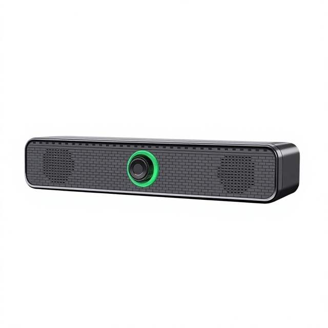K2065 Household Wired USB Desktop Strip Mini Plastic Speaker Portable Bass Subwoofer for Laptop Cross-Border Supply