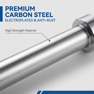 Bent or Straight Barbell <strong>bar</strong> Commercial 2.2m Pole Barbell Powerlifting Squat Deadlift <strong>Bench</strong> <strong>Press</strong> <strong>bar</strong> Set Home Fitness Equipment - Product Image 6