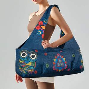 Sac à dos à cordon de serrage gratuit, sac à dos à cordon de serrage, sac de sport en nylon résistant à l'eau, sacs à cordon de serrage pour le yoga avec poche humide - Product Image 4