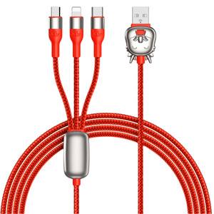 Cable de datos trenzado de carga rápida 3 en 1, edición limitada del Año del Dragón, 100W, para Huawei, Android, iPhone, USB tipo C, Micro USB - Product Image 3