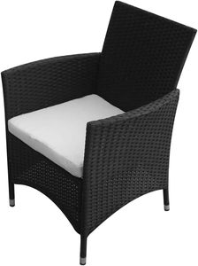 Ensemble de chaises et table de jardin en <span class=keywords><strong>rotin</strong></span> tissé à la main pour terrasse, salon de jardin, cour, bord de piscine - Product Image 3