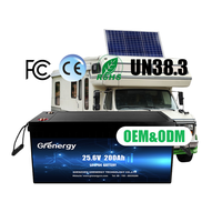 Batterie rechargeable au lithium-ion Batterie solaire Lifepo4 Batterie OEM 12V 200ah ABS IP65 Jouets pour enfants Voiture électrique Entrepôt UE Jouets