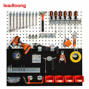 Placa Metálica Leadloong de 500*350*20mm <span class=keywords><strong>para</strong></span> Colgar <span class=keywords><strong>Herramientas</strong></span> en la Pared, Organizador de Objetos, Caja de Almacenamiento, Placa con Orificios Cuadrados <span class=keywords><strong>para</strong></span> Tornillos y Ganchos - Product Image 2