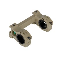 Lampe torche tactique de chasse, viseur laser, anneau de montage, montage en aluminium durable, diamètre réglable 25,4 mm/30 mm, 70x110 mm