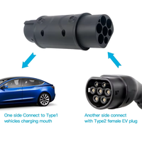 Adaptateur de chargeur de type 2 vers Type1 EV mâle vers femelle Connecteur IEC62196 vers SAE J1772