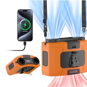 Socool 20000mAh Bladeless USB Waist Clip Portable <b>Fan</b> Light Rechargeable Battery for Household Car RV Outdoor Camping Travel - Product Image 5