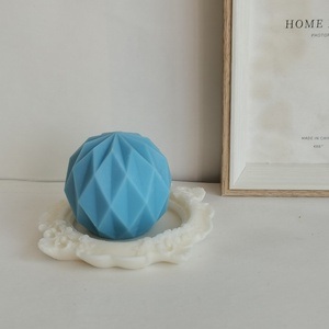 แม่พิมพ์เทียนเรซิ่นรูปทรงเรขาคณิตแบบขายส่ง แม่พิมพ์ซิลิโคนแบบกริด สำหรับทำเทียนหอมตกแต่งบ้าน - Product Image 2