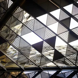 Kích thước tùy chỉnh 3D tấm Ốp nhôm thiết kế hiện đại cho Bảo tàng văn phòng xây dựng trang trí ánh sáng cho không gian nội thất bên ngoài - Product Image 2