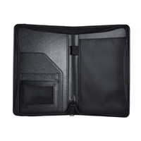 Carpeta de Presentación A5 de Alta Calidad, Popular, de Cuero PU, Duradera, con Cierre, Logotipo Personalizado, Impresión UV/Digital, para Oficina, Marca OEM/ODM