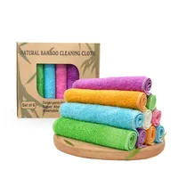 Topeco Antibacterial Dish Cloths and Wash Cloths Natural Bamboo Fiber Kitchen  Cloths Cleaning Towels - China Natural Bamboo Fiber Kitchen Cloths and Easy  to Clean Bamboo Fiber Wipe price