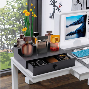 Boîte de rangement pour commode noire à 2 couches pour <span class=keywords><strong>homme</strong></span>-Support en bambou durable avec drainage de l'eau, style minimaliste - Product Image 6