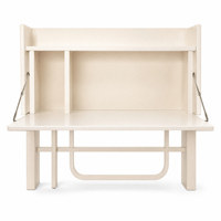 Bureau d'étude simple avec étagère de rangement pour étudiants en dortoir universitaire, chambre et petits espaces