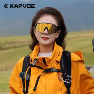 แว่นกันแดดโพลาไรซ์สำหรับปั่นจักรยาน KAPVOE แบบเต็มกรอบ ป้องกันลม สำหรับกีฬากลางแจ้ง - Product Image 3