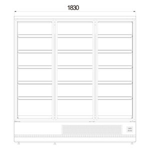 Highbright ≤-18 ℃   Congelador Vertical con Puerta de Vidrio Encastrable, Congelador para Supermercado - Product Image 2