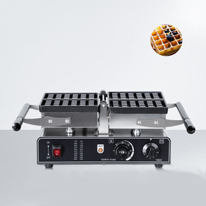 2 Scheiben Waffeleisen Maschine Kommerzieller Brot bäcker mit Antihaft-Platten timer und Temperatur regelung - Product Image 2