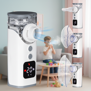Nebulizador Ultrasónico Eléctrico Portátil Recargable con Pulverizador Incorporado, Inhalador <span class=keywords><strong>para</strong></span> Niños con <span class=keywords><strong>Asma</strong></span> - Product Image 1