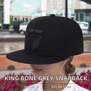 Gorras Snapback de Pana de Alto Rendimiento Heather Grey Last King Bone Classics con Letras, Estilo Urbano de Invierno, para Exteriores, de Alta Calidad - Product Image 2
