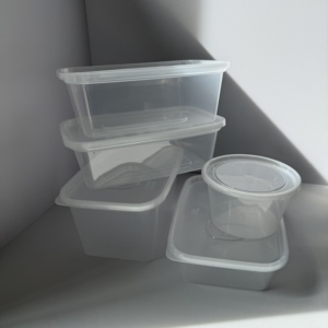 Boîte à lunch rectangulaire jetable en plastique PP de haute qualité, conteneur rectangulaire pratique pour le stockage des aliments. - Product Image 2