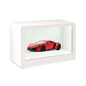 New Advertising Touch Screen Monitor Box Transparent Lcd Display Showcase For Product Exhibition
