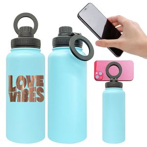 Support de téléphone magnétique DIY USA Warehouse avec revêtement en poudre et finition cuivrée, et bouteille d'eau de 32 oz plaquée cuivre - Product Image 1