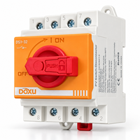 Interrupteur isolateur solaire photovoltaïque 32A 1200V DC sur rail DIN pour panneaux solaires et boîtier de combinaison