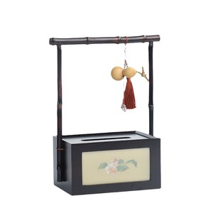 Caja de pañuelos de estilo chino, material de bambú, decorativa, independiente, para el hogar, hotel, restaurante - Product Image 5