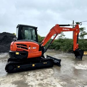 Miniexcavadora de cadenas Kubota KX163 usada, original de Japón, con pocas horas de uso, rentable, de 6 toneladas y 5 toneladas, con motor, certificación CE - Product Image 3