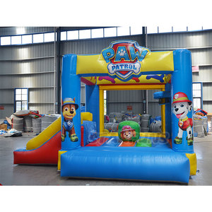 Tốt nhất bán Đảng <span class=keywords><strong>Inflatable</strong></span> Bouncer Dog tuần tra lâu đài bouncy <span class=keywords><strong>Inflatable</strong></span> nhà Paw phim hoạt hình tuần tra nảy và trượt Combo ngoài trời - Product Image 1