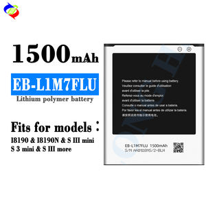 Batteria per Cellulare 1500mAh EB-L1M7FLU per Samsung 18190 I8190N & S III Mini S 3 Mini S III e Altri Modelli - Product Image 2