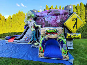 Inflable <span class=keywords><strong>de</strong></span> Aventura 2026: Castillo Hinchable con Tobogán y Zombis <span class=keywords><strong>de</strong></span> The Walking Dead para Alquilar - Product Image 2