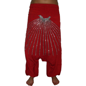 Pantalones Harem para Hombre Hechos a Medida, Ecológicos, Transpirables, Diseño Multi-Parches, Material de Algodón Orgánico de Bambú, Lavado de Color, Razonable - Product Image 4