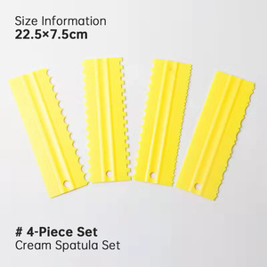 High Quality <strong>Baking</strong> <strong>Tools</strong> Items Pastry <strong>Baking</strong> Cutter Icing Comb Cake Decorating Cream <strong>Scraper</strong> Plate <strong>Set</strong> - Product Image 3