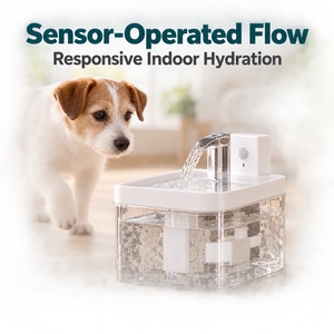 Fontaine à eau pour animaux de compagnie Clear Tank 1,5 L, distributeur automatique à circulation continue pour chats et chiens - Product Image 3