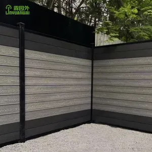 Linyuanwai Wholesale Black Design Garden Privacy Safety Fence Panels Outdoor