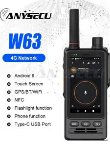 W63 POC 4G SIM Card Two-Way Radio, Audroid 9, 2GB RAM + 32GB ROM, Compatible with RealPTT & Zello Push-to-Talk Apps L796 - Product Image 4