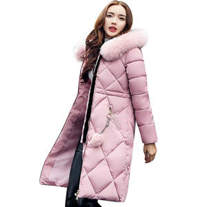 Cappotti taglie forti da <span class=keywords><strong>donna</strong></span> Casual inverno cappotto misto <span class=keywords><strong>piumino</strong></span> Coldker giacca lunga con cappuccio da <span class=keywords><strong>donna</strong></span> - Product Image 2