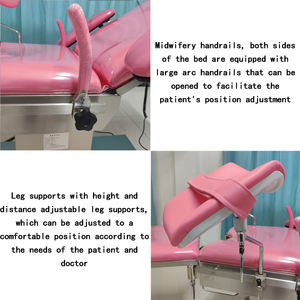 SFFJ-1 전기 수술대 의료 용품 스테인레스 스틸 수동 출산 배달 침대 유압 부인과 시험 침대 - Product Image 4
