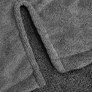 <b>Beach</b> Robe Grey Wholesale Adult Unisex Compressed Eco-Friendly Quick-Drying Hooded Poncho Half Sleeve Vacation Changing <b>Towel</b> - Product Image 2