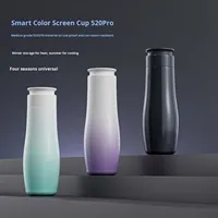 Penyelamat Layar Cangkir Proyeksi Digital AI Lintas Batas, Pengingat Minum Air Berbasis Suhu, Speaker Bluetooth, Kesehatan