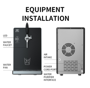Distributeur d'eau froide électrique de bureau en acier inoxydable 5L avec machine à eau gazeuse pour usage hôtelier - Product Image 6