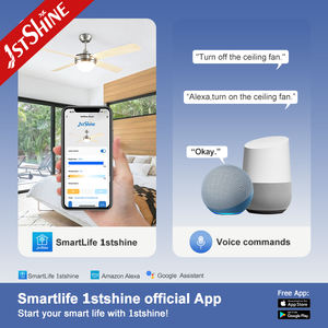 1stshine Moderne Simple 52 Pouces Ventilateur de Plafond Décoratif Télécommande Led Lumière - Product Image 6